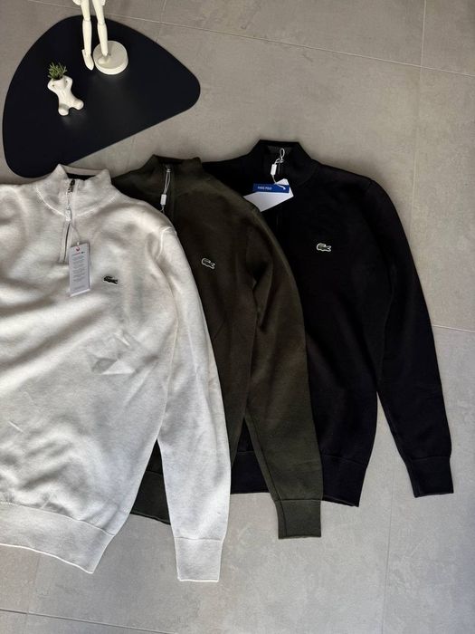 Кофта Lacoste на замку | зіп худі лакоста Old money