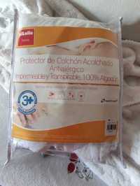 Protetor colchão berço bebé, pikolin, impermeável,anti alérgico,120x60