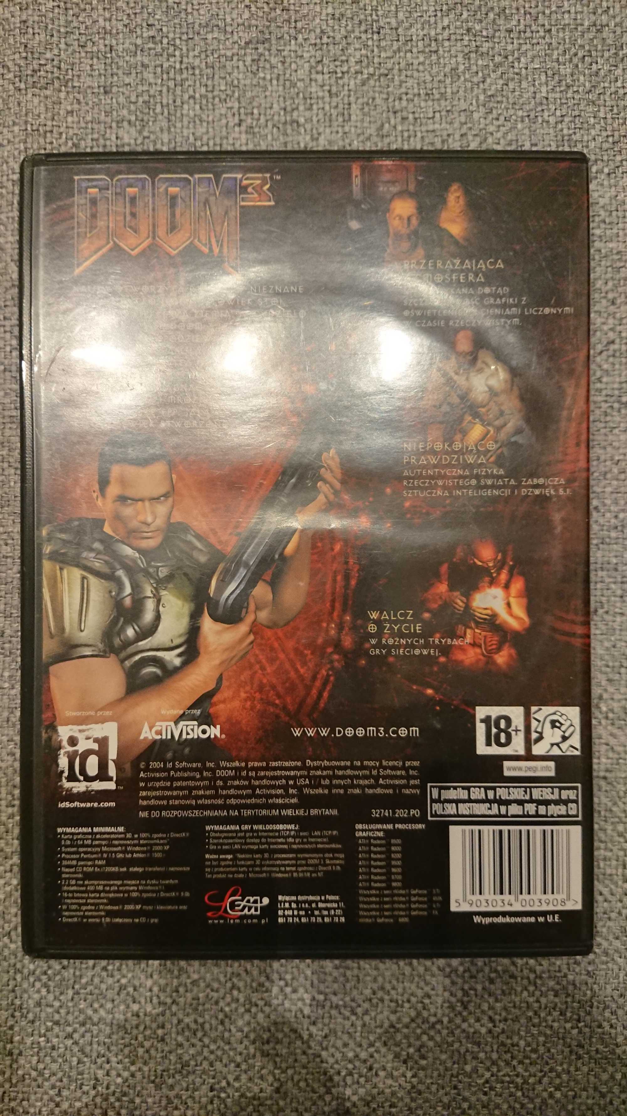 Gra Doom 3 - PC CD-ROM - stan bdb