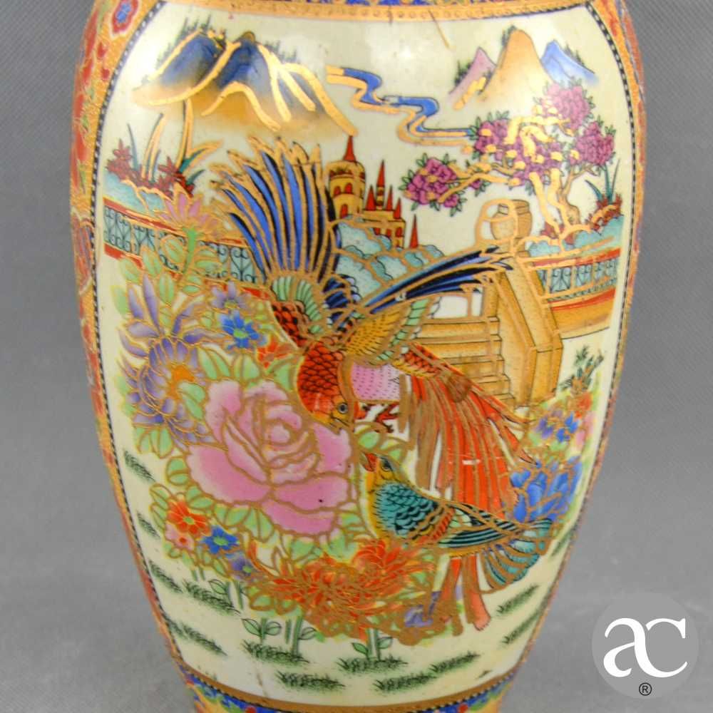 Jarrão / Jarra Porcelana da China – decorado flores e pássaros
