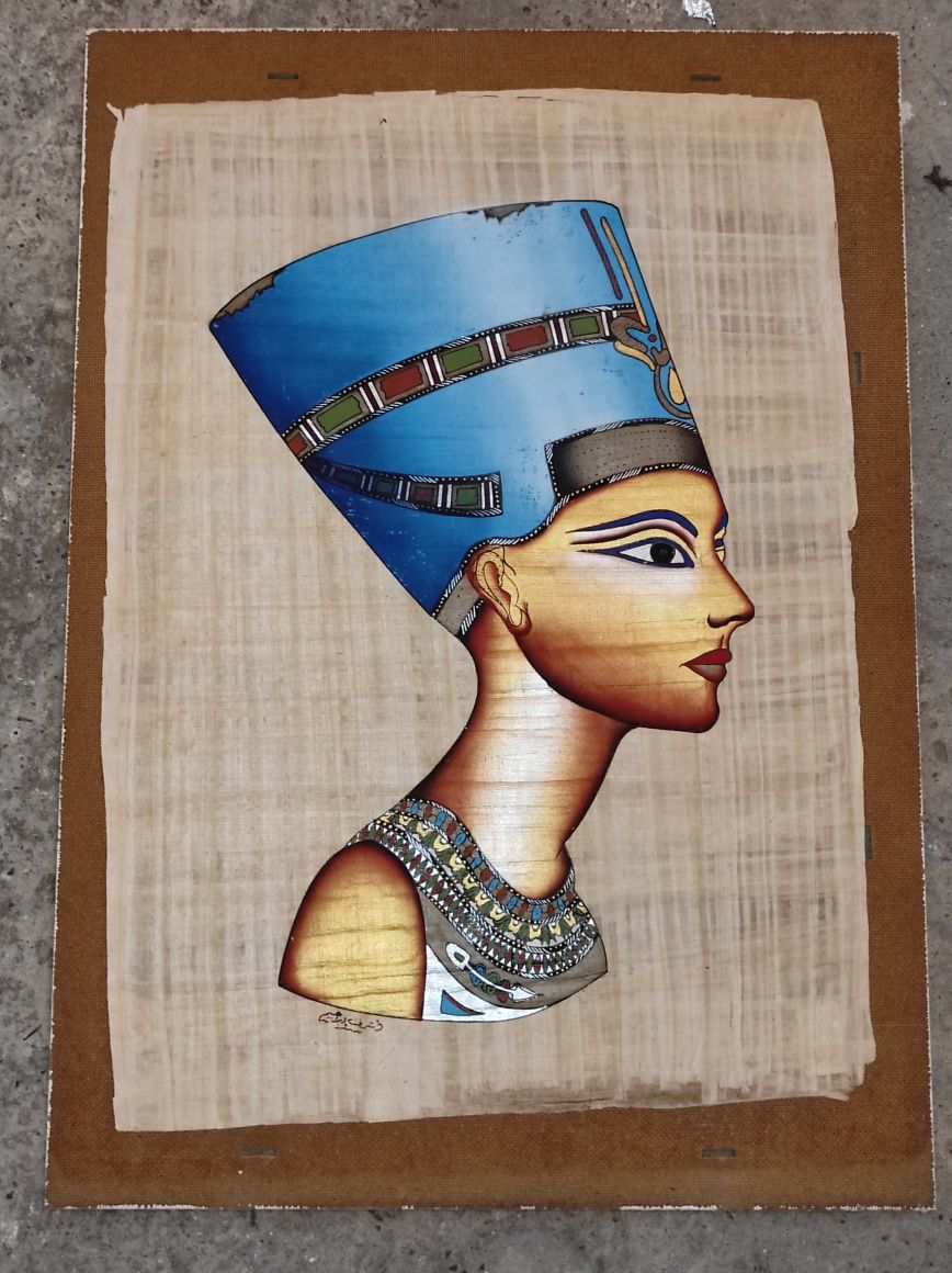 Nefertiti papirus EGIPT super stan