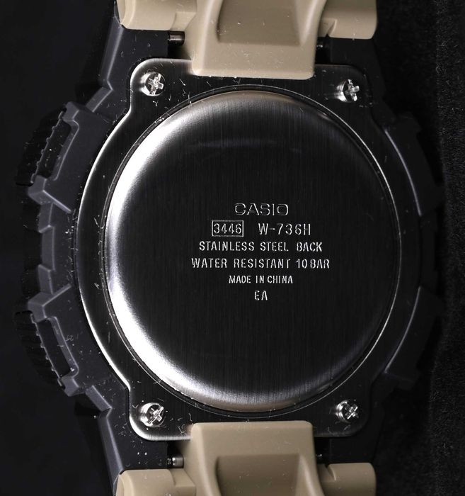 Чоловічий годинник Casio W-736H-5A з вібробудильником оригінал новий