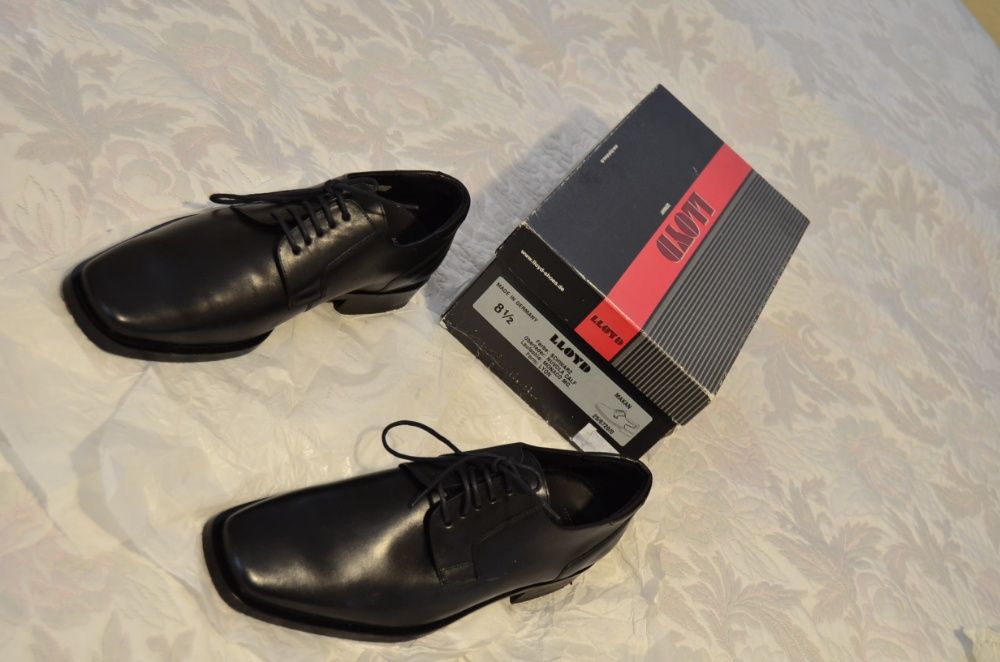 Lloyd (Ecco) полуботинки туфли мужские Macan black 42.5 размера.Ориги