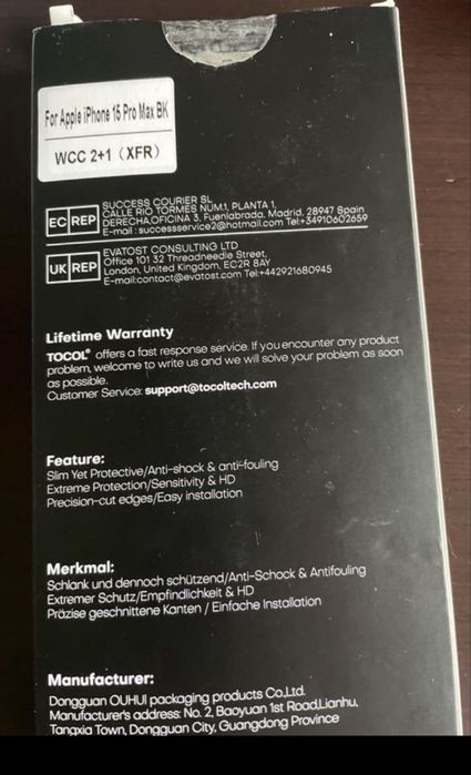 Películas Protetoras iPhone 15 Pro Max Tacos