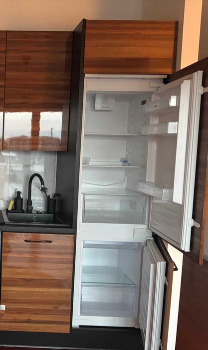 Kuchnia z AGD  Fornir połysk  Nowy blat  Styl loftowy  Bez piekarnika