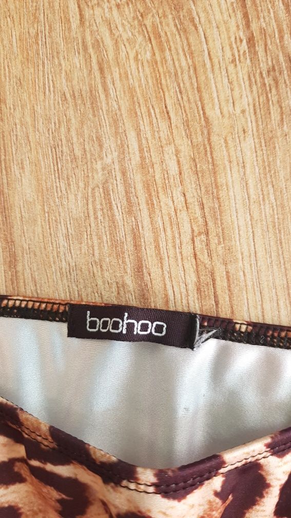 Boohoo bikini dół panterka wyskoki stanr 50-52