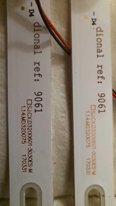 TV LED 32" retroiluminação, 2 tiras novas e testadas