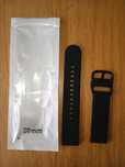 Bracelete relógio Selicone preto 20 / Pele castanho 18