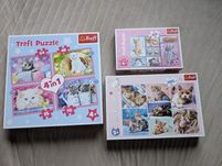 3x puzzle z kotkami