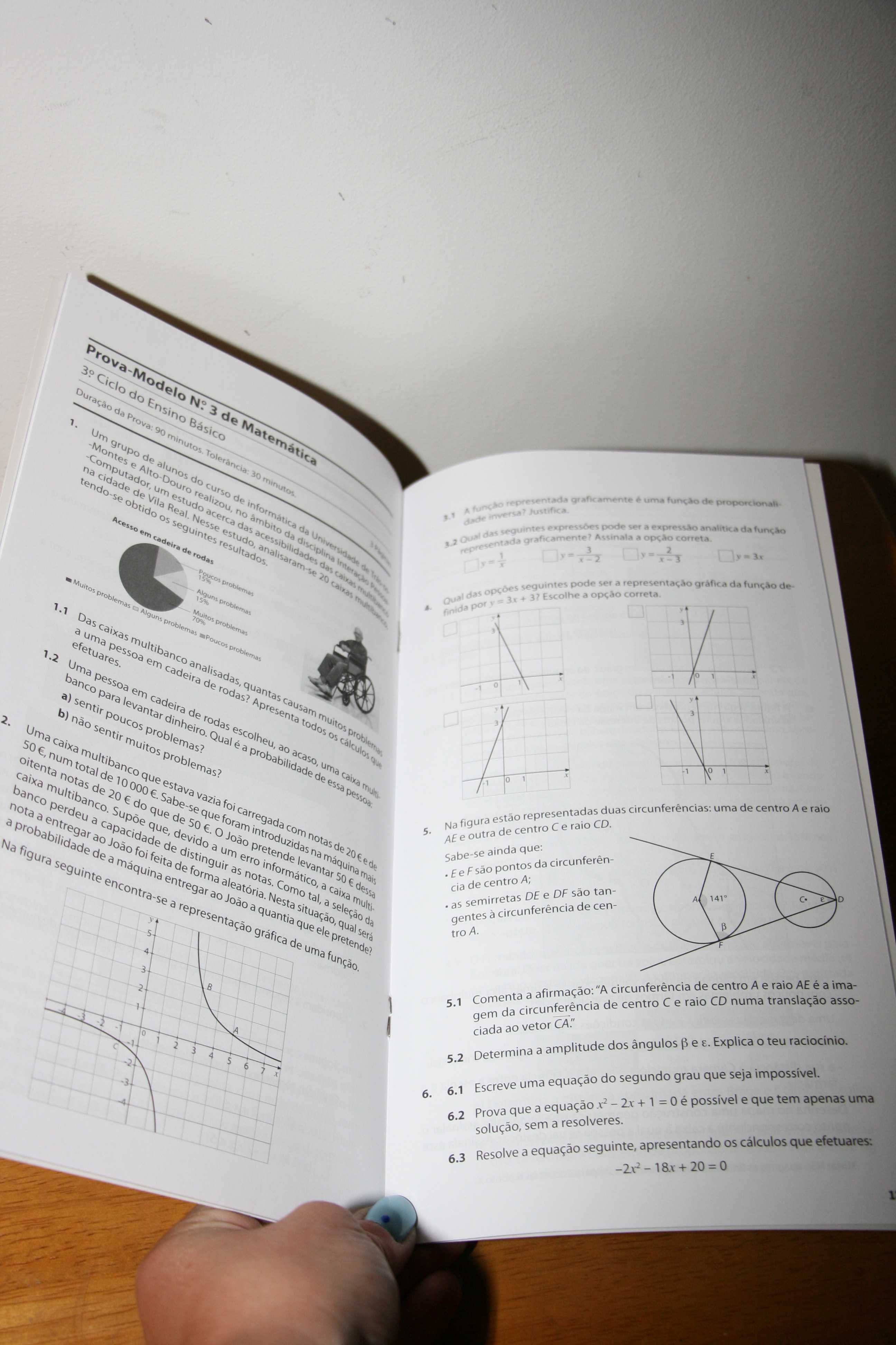 Manuais + Caderno de Atividades + Modelo Provas Finais "PI9 - 9º ano"