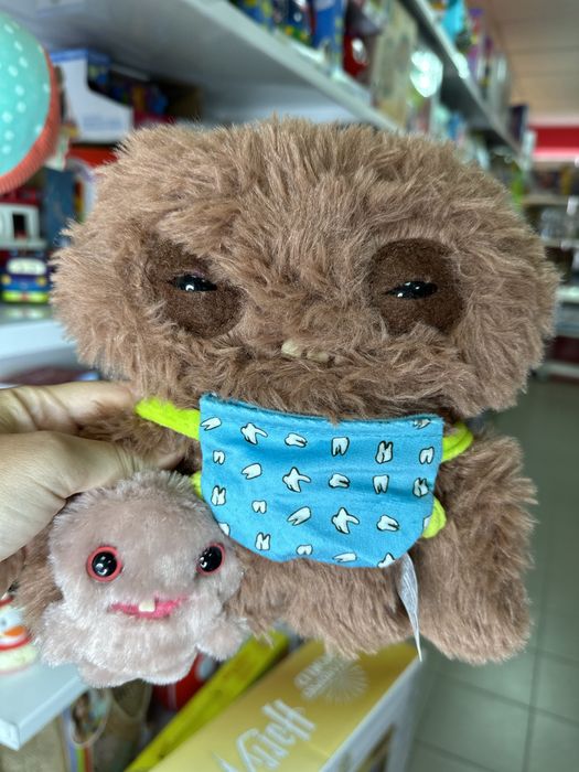 Fuggler коричневий пухнастик з дитям оригінал