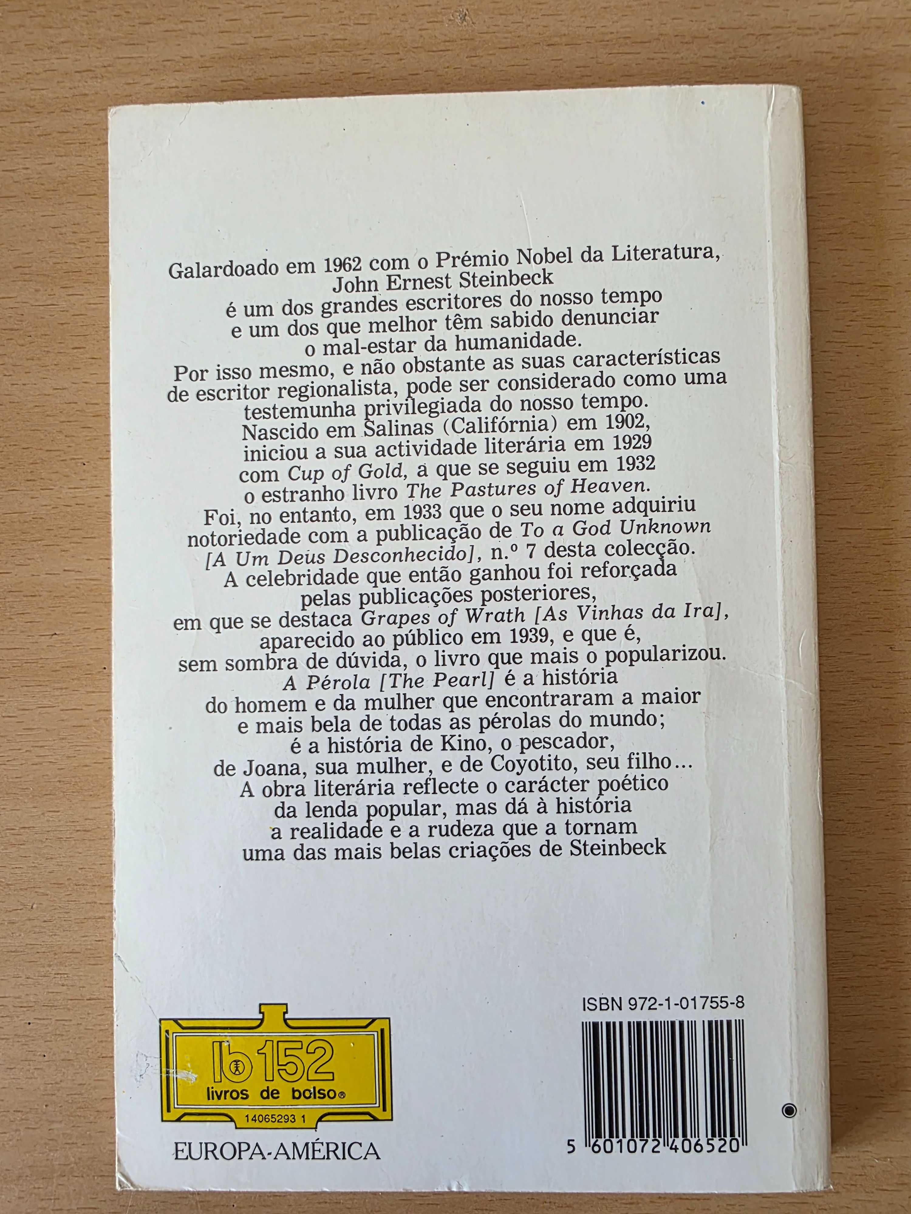 Livro "A Pérola" de John Steinbeck