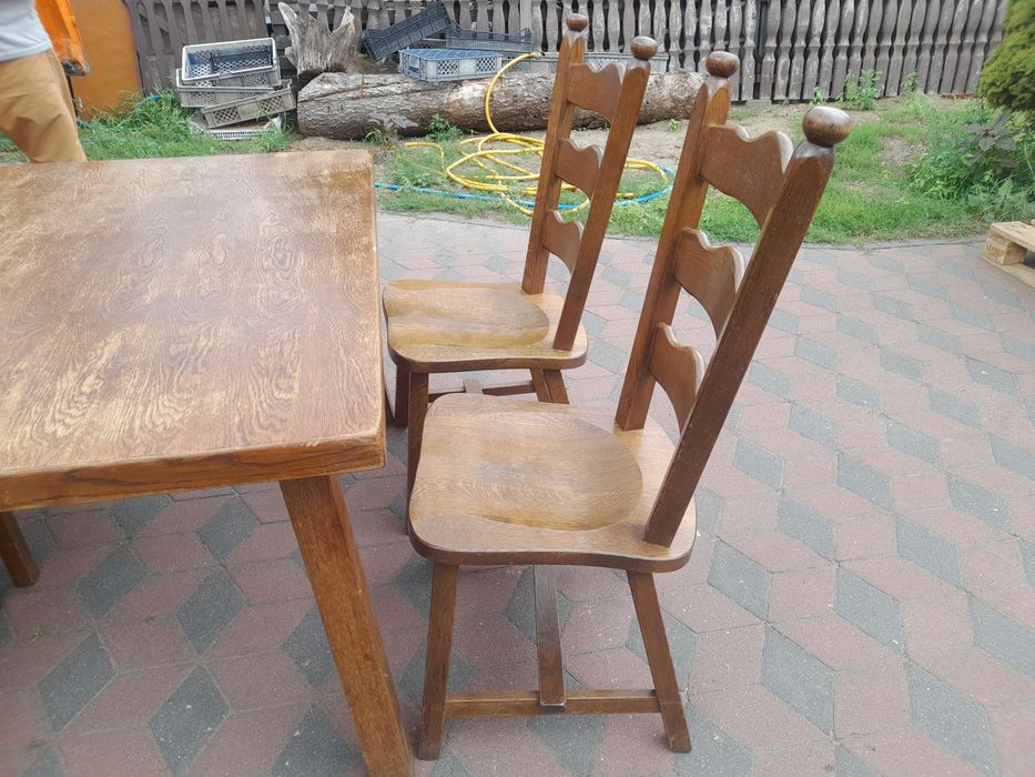 Sprzedam Stół + 4 krzesła,  dębowy Holenderski