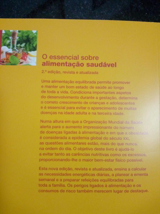 Livro O essencial sobre alimentação saudavel