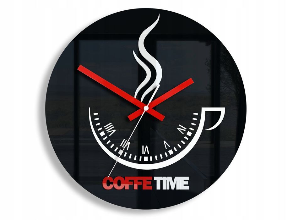 Zegar Ścienny Coffee Time Ii Black