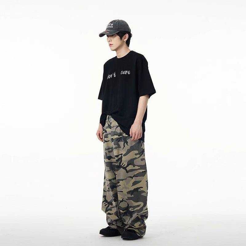 Унісекс карго камуфляжні штани. кrealtree, хакі baggy camo Y2K широкі