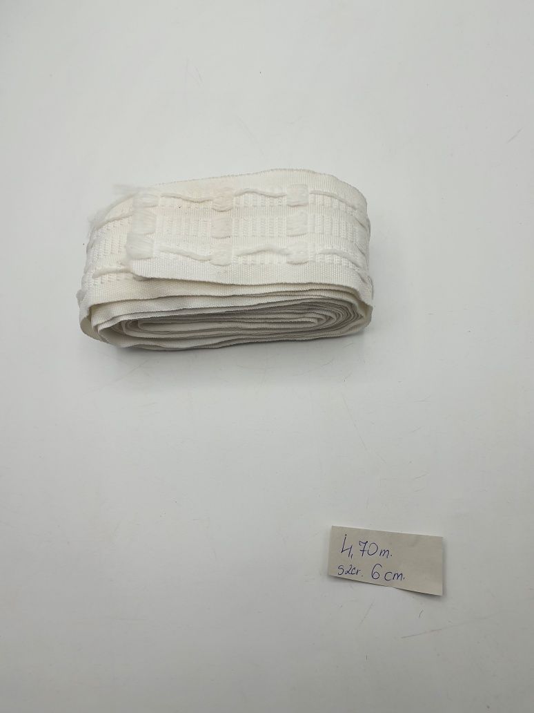 Taśma marszcząca kupon 4,70 m.x 6 cm.