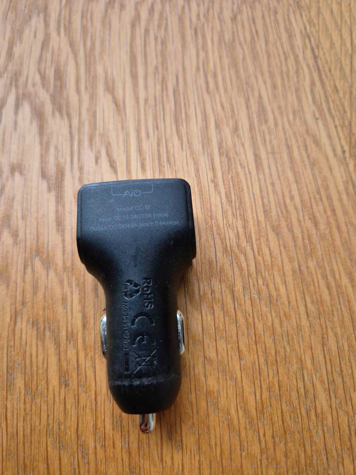 Ładowarka samochodowa Aukey CC-S3,  2xUSB-A 2.4A