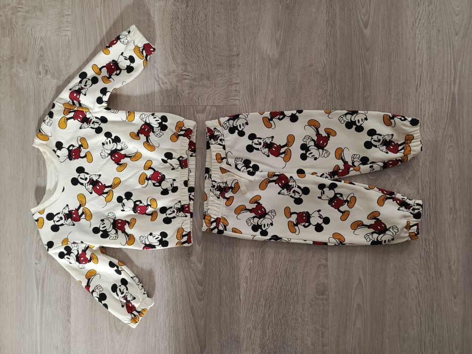 Nowy kremowy zestaw dresowy bluza i spodnie dresowe Primark 86cm 12-18