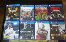 45€ tudo. Jogos da Playstation 3 e 4 em óptimo estado