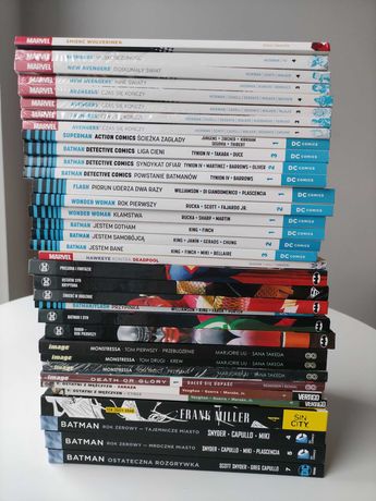 Komiksy kolekcja: Batman, Avengers, DC, Sin City, Marvel, Image, manga