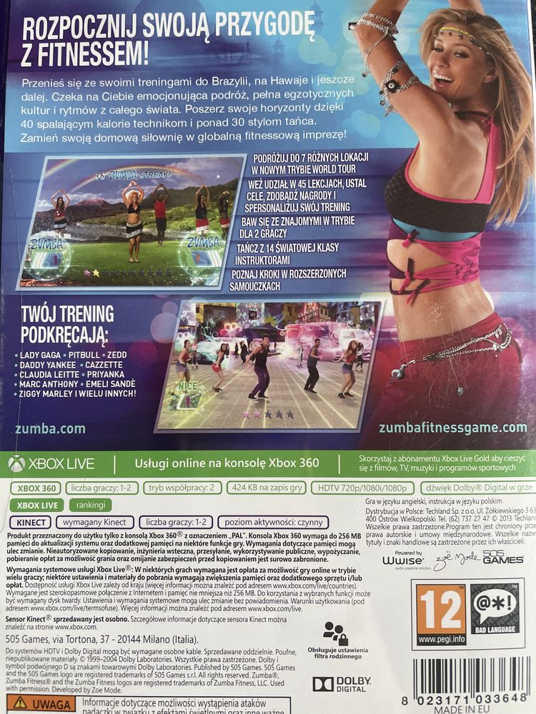 Gra Zumba fitnes xbox360