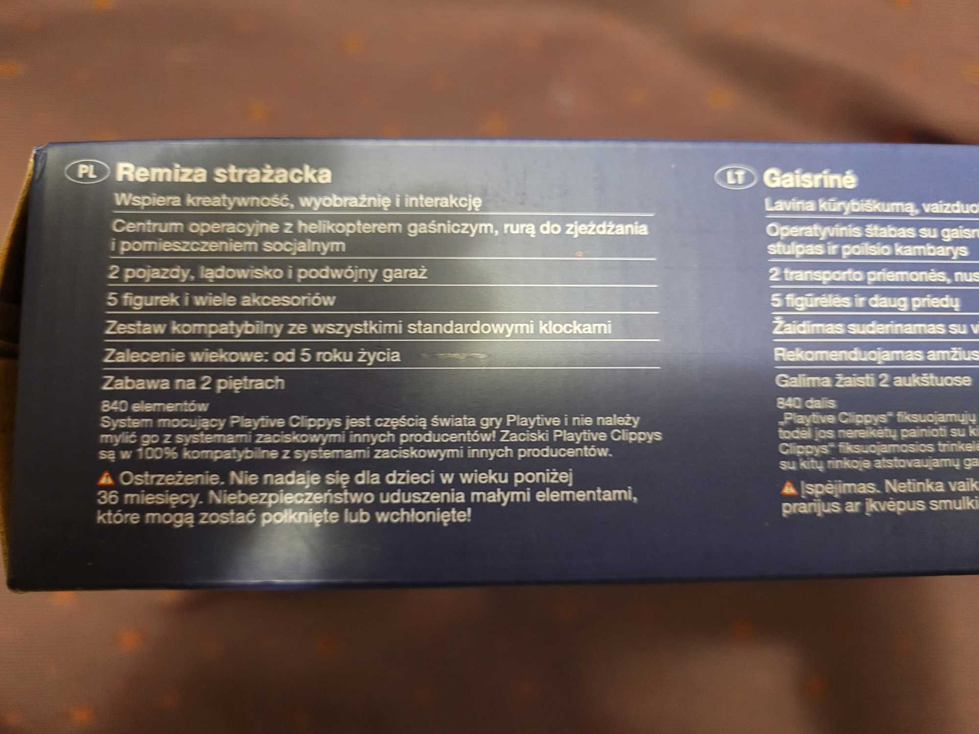 NOWE klocki remiza strażacka LIDL Playtive