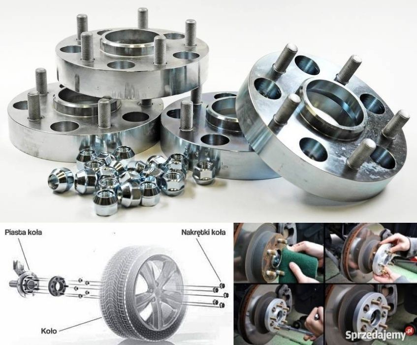 DYSTANSE ADAPTERY zmieniające rozstaw kół felg 5x100 5x112 5x120 inne
