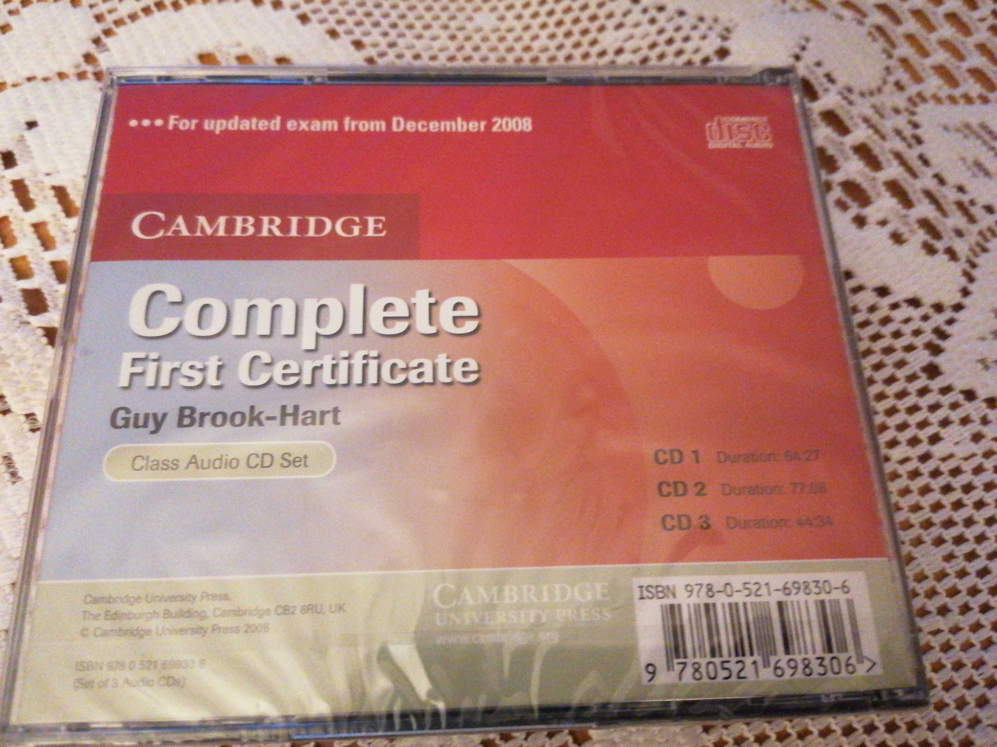Cambridge Complete First Certificate Class Audio CD Set Płyty
