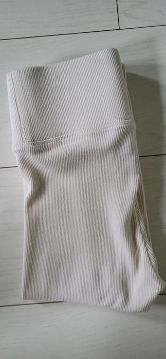 Legginsy z prążkowanej bawełny Marsala rozmiar S