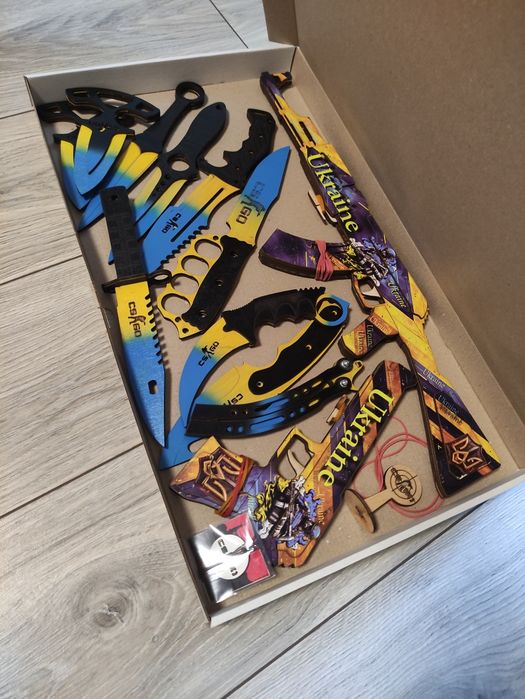 Набір дерев'яної зброї Стандофф 2 Набор деревянного оружия КС:ГО 12шт