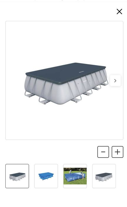 Cobertura retangular de aço para piscina