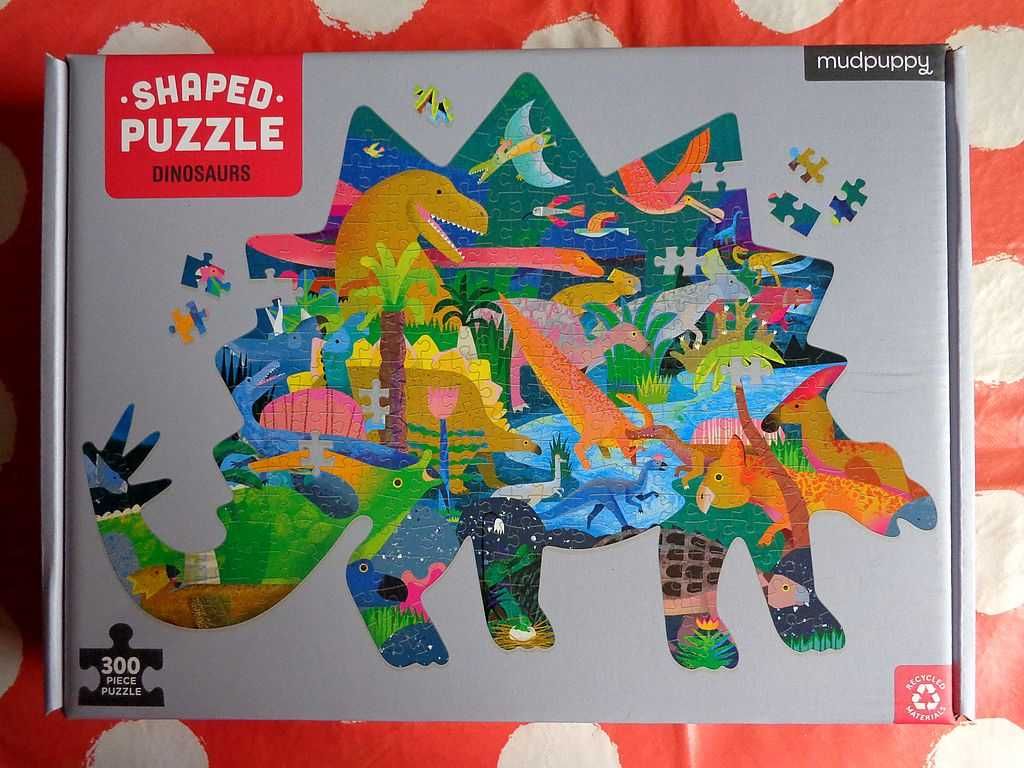 NOWE puzzle układanka mudpuppy dino dinozaur dinozaury stegozaur 300