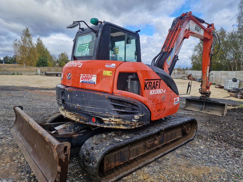 Kubota kx080-4, 2015r, sprowadzona