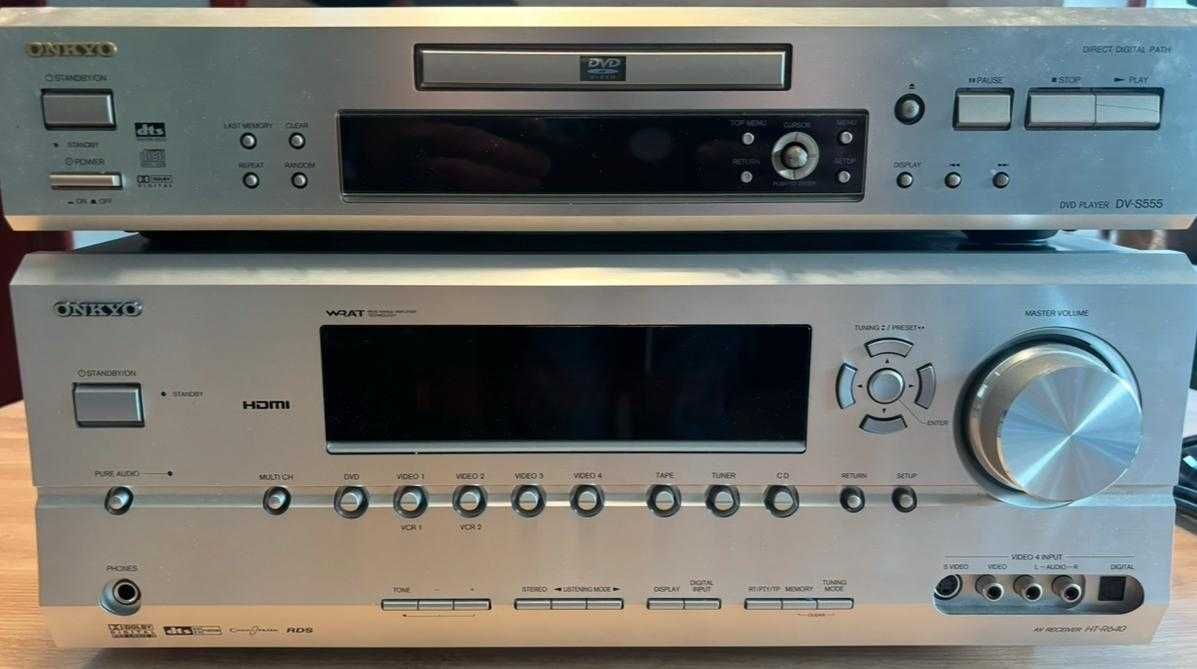 DVD PLUS wzmacniacz ONKYO model HT-R640 i DV-S555