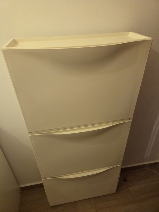 3 Sapateiras Ikea brancas