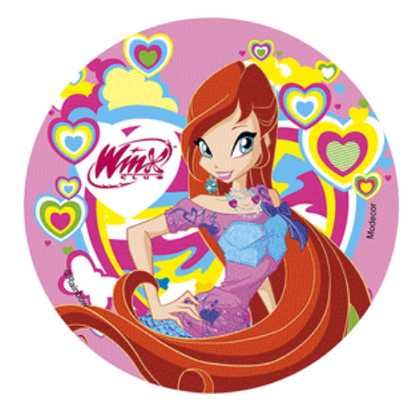 Opłatek na tort Czarodziejki Winx