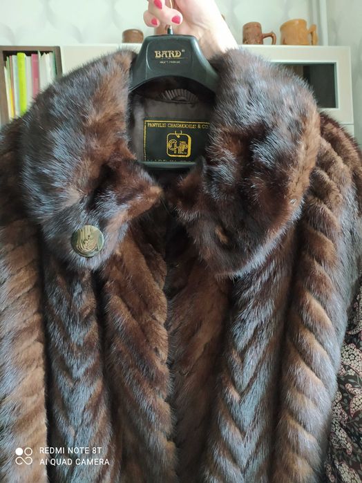 Futro z norek, naturalne