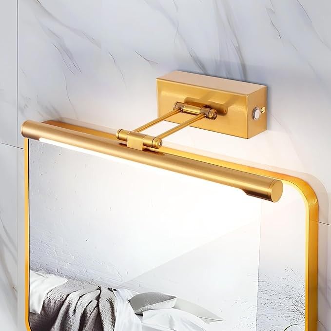 TYhogar LED lampa do lustra łazienkowego 40cm 8W Złota