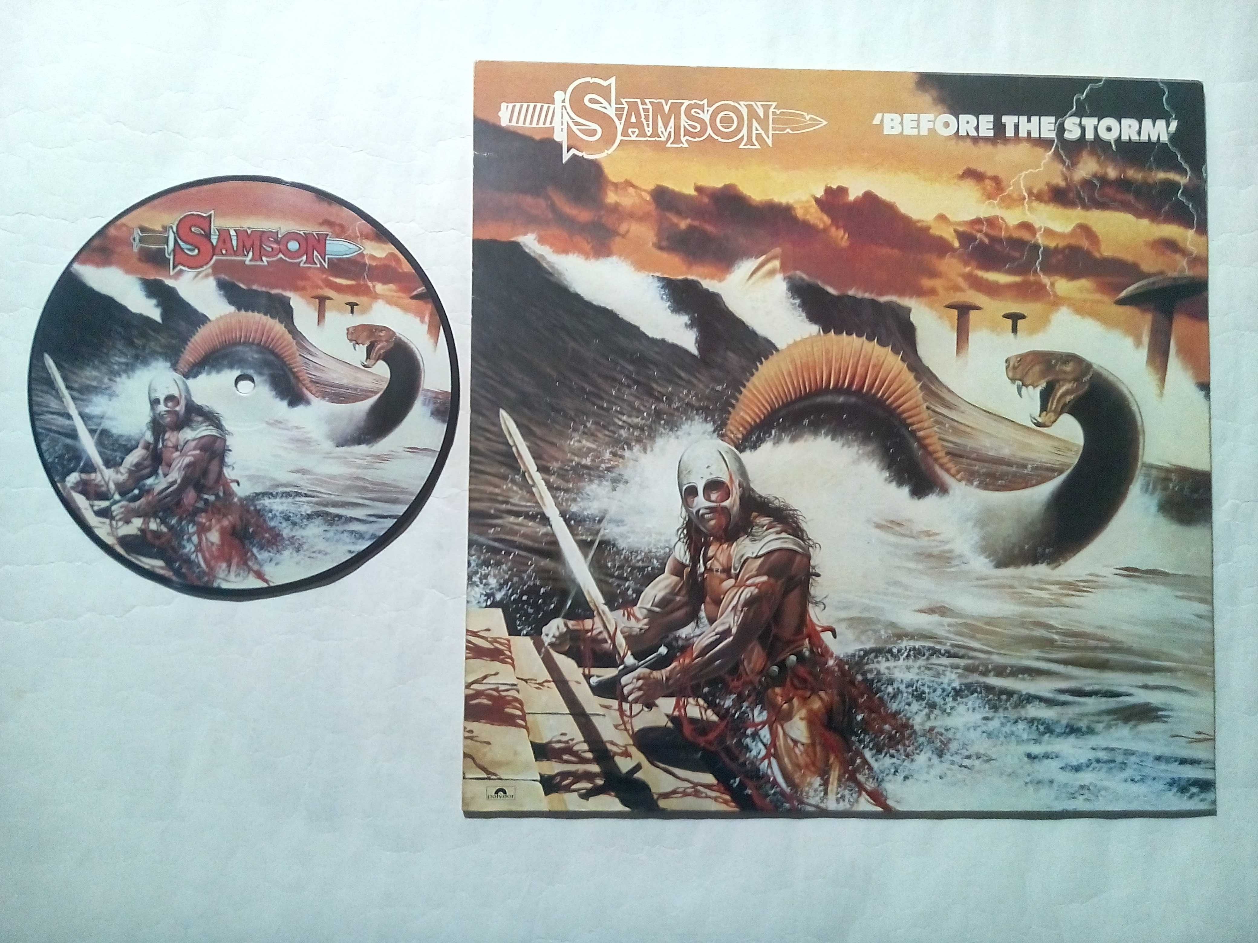 Samson 82 "Before The Storm" Vinyl Nm +Pictures Single