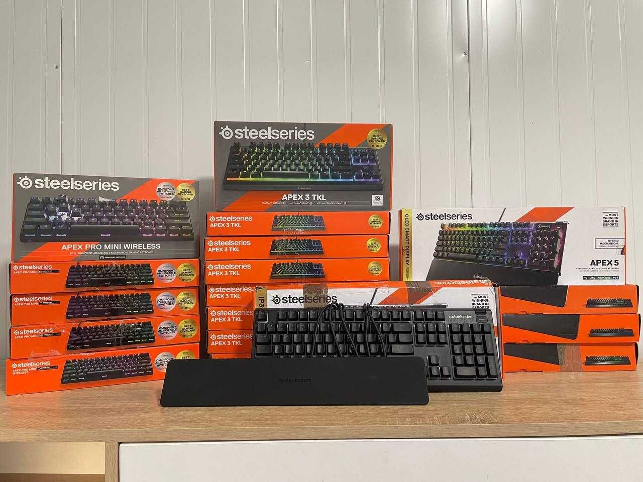 Ігрова клавіатура Steelseries apex 3, apex 5, apex pro mini