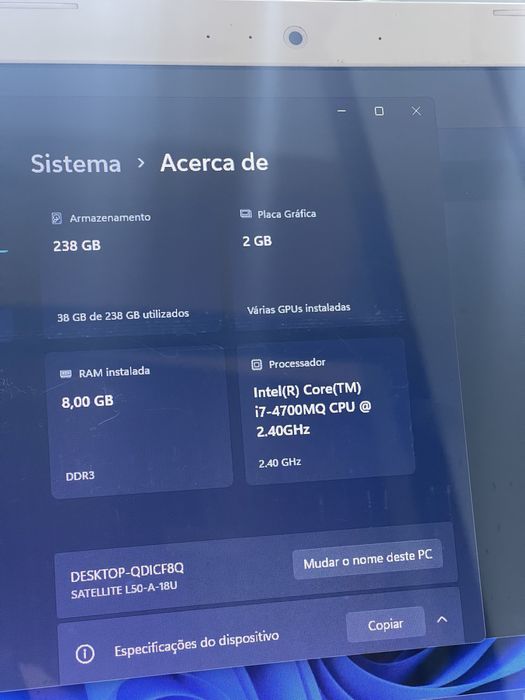 Toshiba Sattelite i7