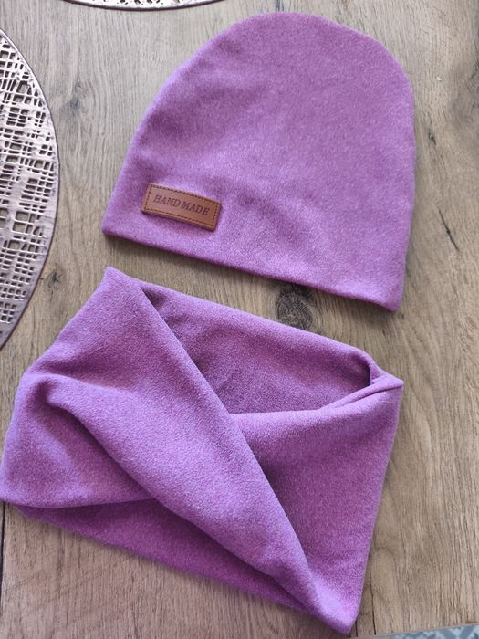 Zestaw czapka komin 1-2 lata dziewczynka