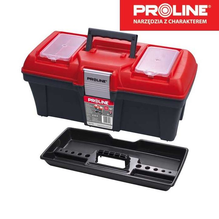 Skrzynka Narzędziowa 16" Z Aluminiowymi Zaczepami 398x200x186 PROLINE