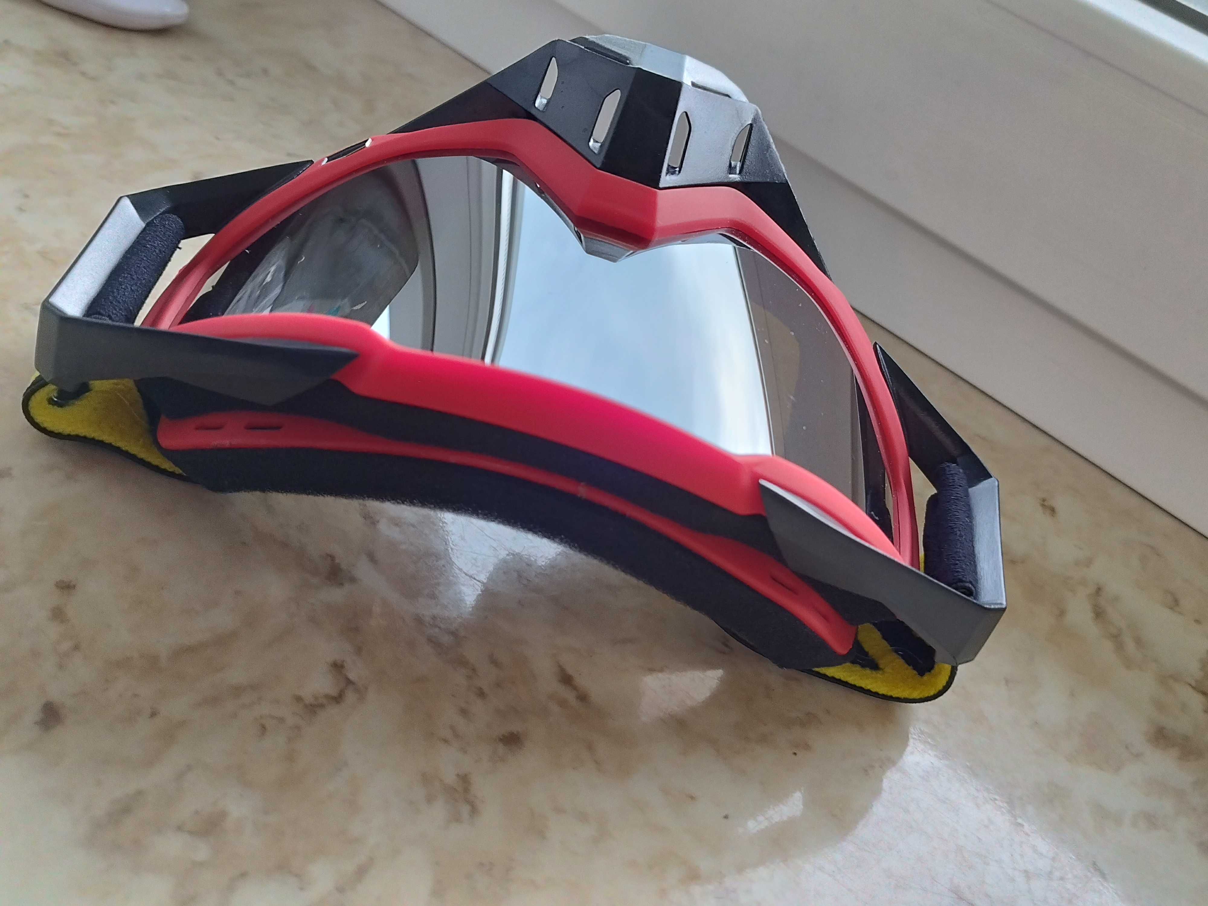 Okulary motocyklowe Google gogle WJL nowe lustro weneckie lustrzanki