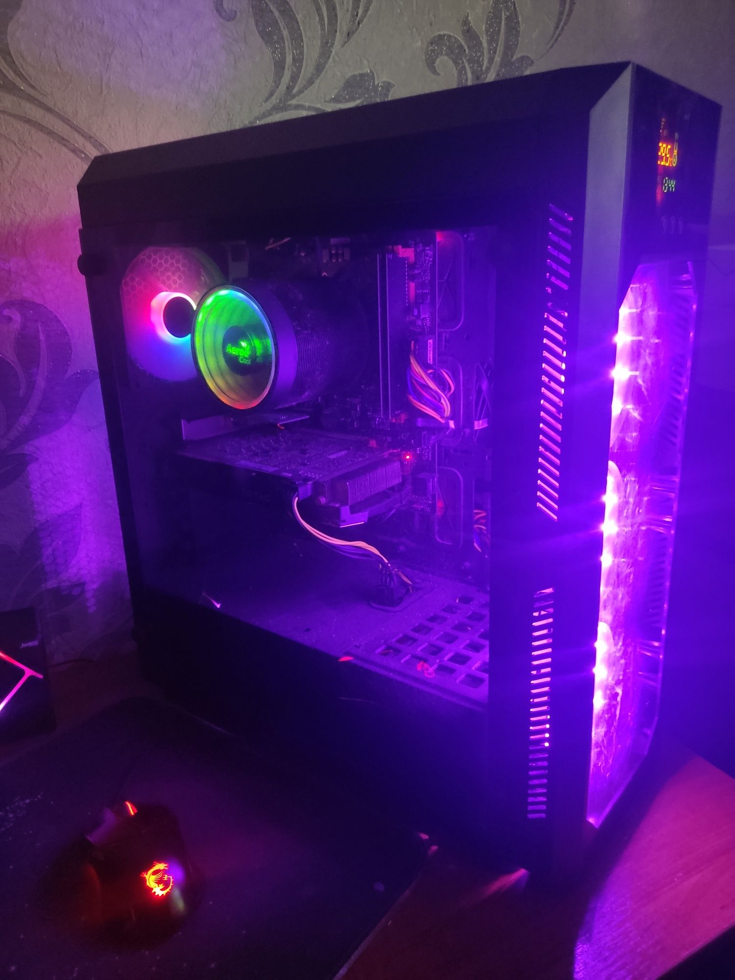 Ігровий ПК+ монік 32 дюйма Ryzen 7 8/16, 16gb ddr4, 1 Tb SSD, GTX 1070