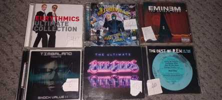 Płyty CD Eurythmics, Alphaville, Eminem, Timbaland, BeeGees, R.E.M