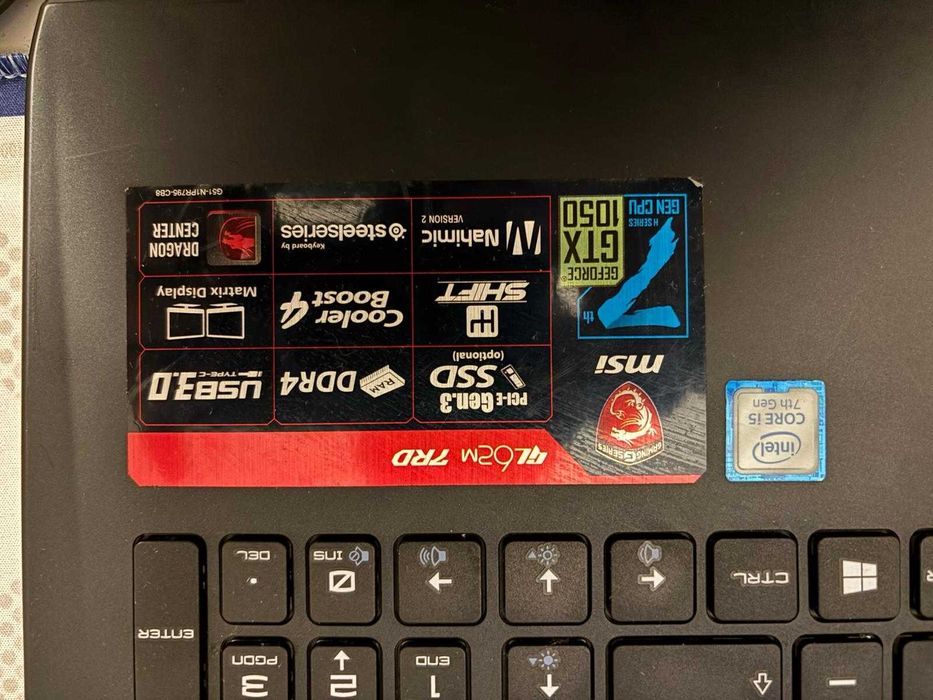 Portátil MSI Gaming I5 - GTX 1050