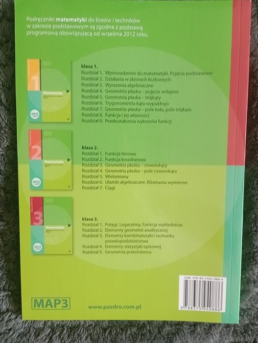Podręcznik do matematyki klasa 3