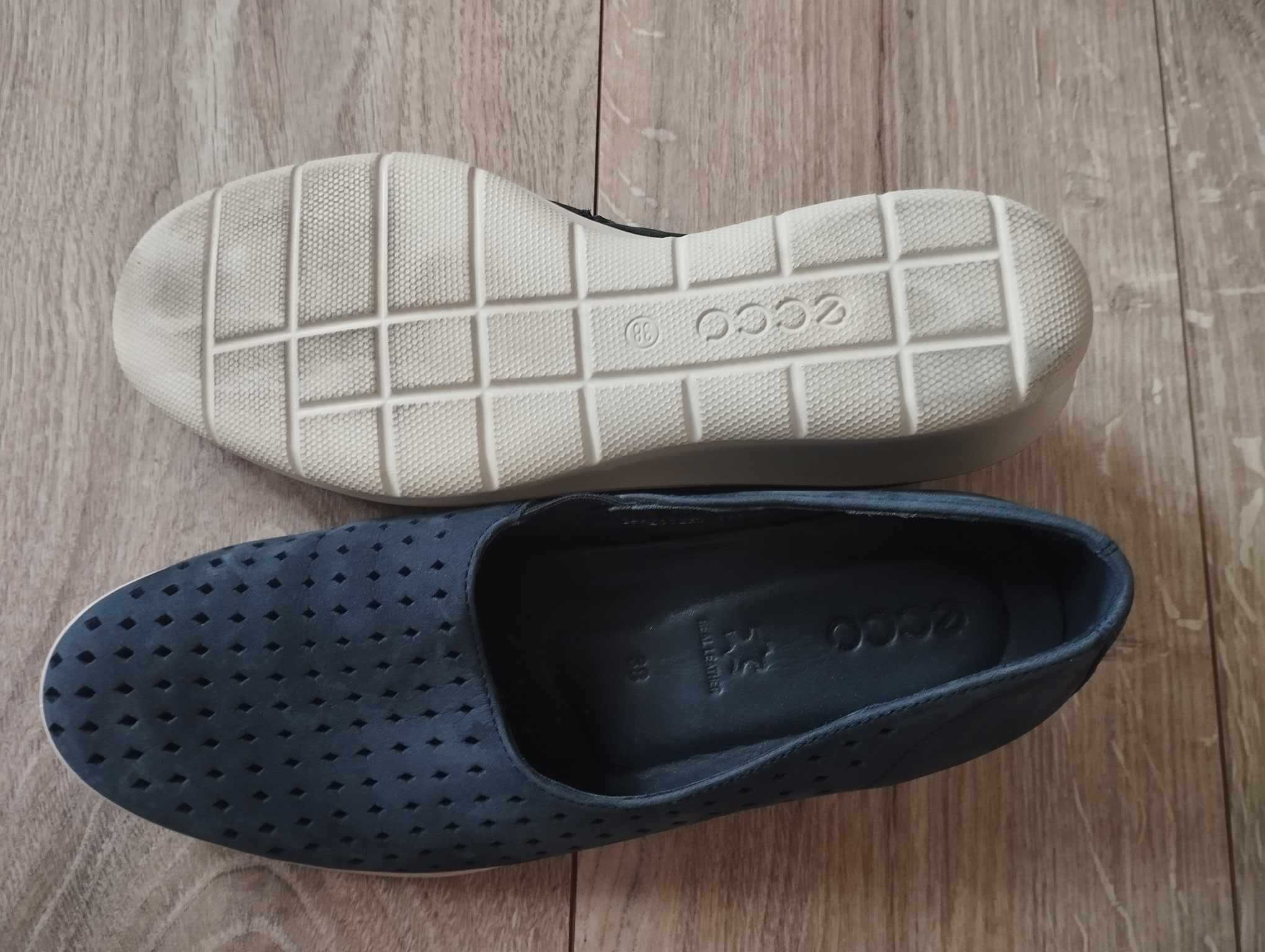 ECCO Felicia Summer Slip On 38 lekkie przewiewne czółenka